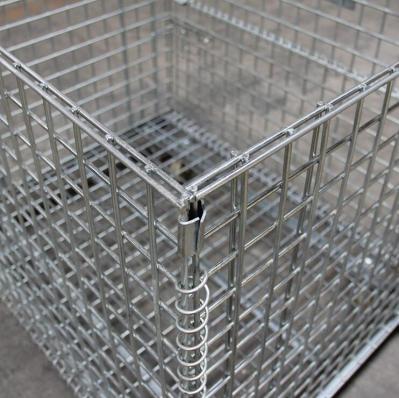 2000kgs Capacity 0.22m3 Folding Wire Mesh Container For Transport