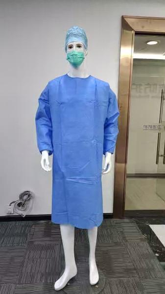 Rib Cuff Disposable Waterproof Isolation Surgical Gown Aami Level 3 Sterile Surgical Gowns