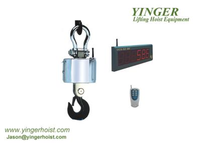High Accuracy Crane Hook Weighing Scale , Industrial Crane Scale Built In Printer digital hanging weight scale galvanize