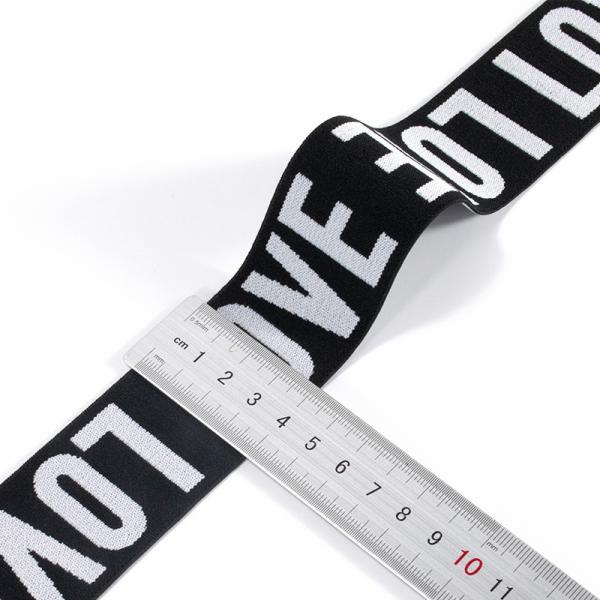 custom design jacquard bra elastic band webbing for clothing sport underwear elastic waistband