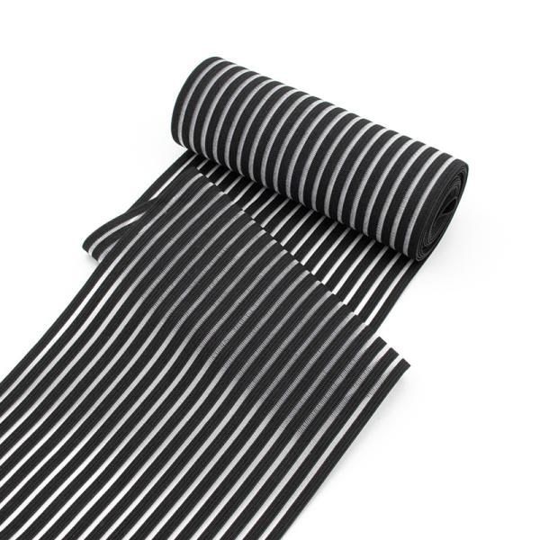 160mm black monofilament elastic band fish silk elastic webbing tape for clothing accessories