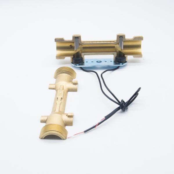 Yellow Water Meter Fittings Ultrasonic Heat Meter Body Dn25 Miniature For Brass Pipe