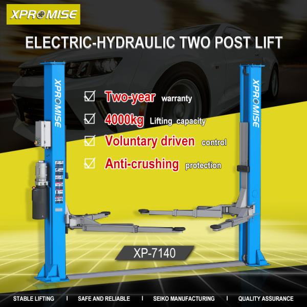 Garage Equipment 2 Post Auto Lift Electric Release For Car Repair