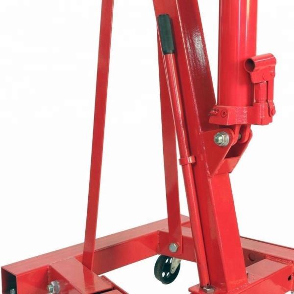 2 Ton Mobile Pickup Truck Crane Hand Operation Rotation Type Resistance To Shock folding engine crane folding shop crane