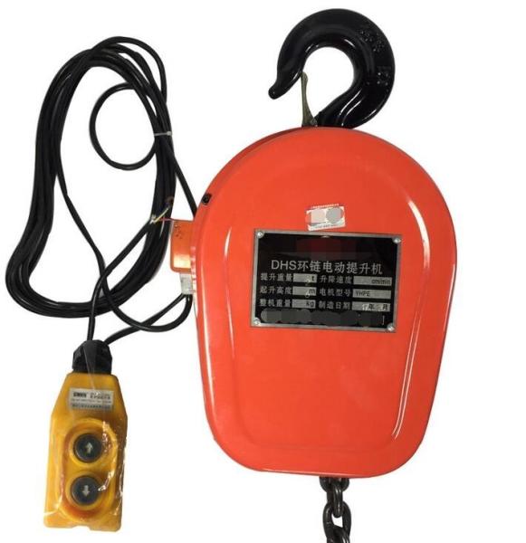 1 ton Remote Control 1 Ton Chain Hoist , Chain Block Lifting Equipment Electric Driven stainless steel chain hoist
