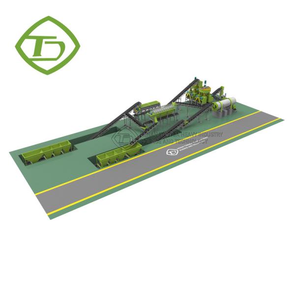 With output 50,000 tons/year of pig manure organic fertilizer equipment granulation production line