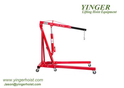 2 Ton Mobile Pickup Truck Crane Hand Operation Rotation Type Resistance To Shock folding engine crane folding shop crane