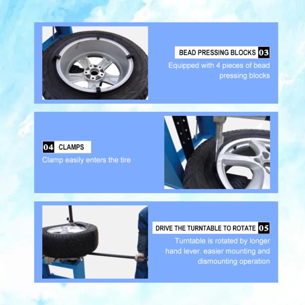 Manual Car Tire Changer 900mm Wheel Tyre Changer Machine