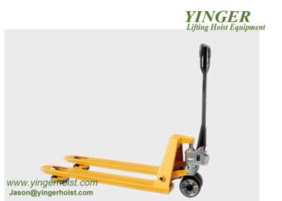 High Lift Manual Pallet Truck 5000kg Rated Loading Capacity For Materials Handling Pallet Truck