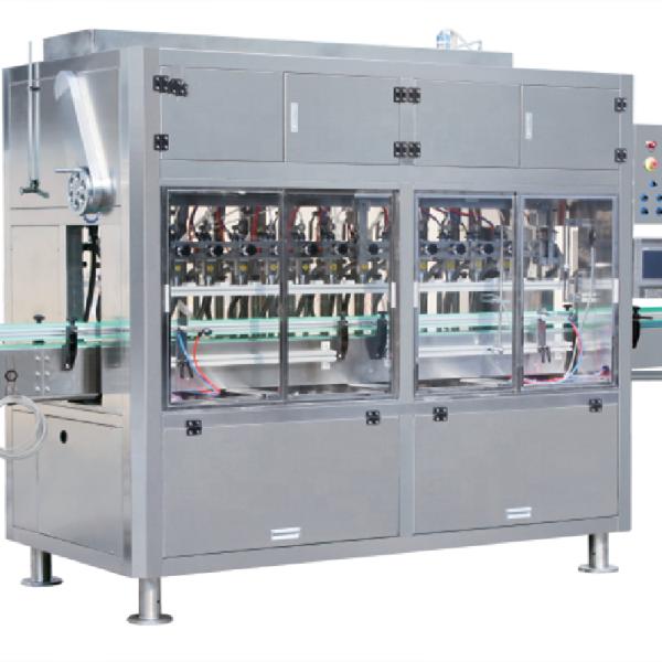 Four Heads Edible Oil Filling Machine , 1.5-5 L Folding Liquid Filling Machine