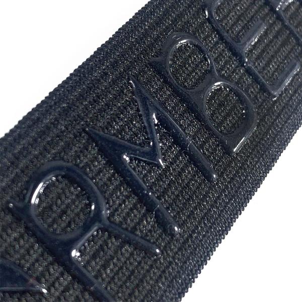 20/25/30/40/50mm non-slip silicone black elastic gripper band for cycling jersey