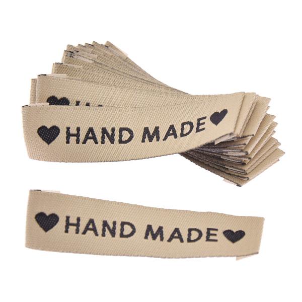 High quality cloth brand label clothing line label gold metallic woven label