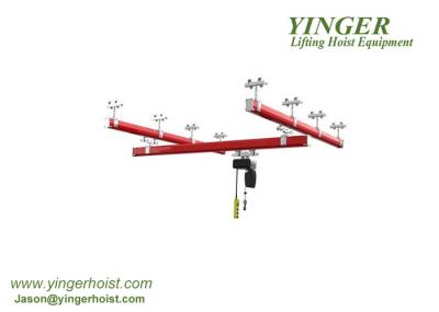 Lifting Crane Hoisting Equipment KBK Crane To Lift Goods With Electric Hoist Chain Hoist KBK Rail