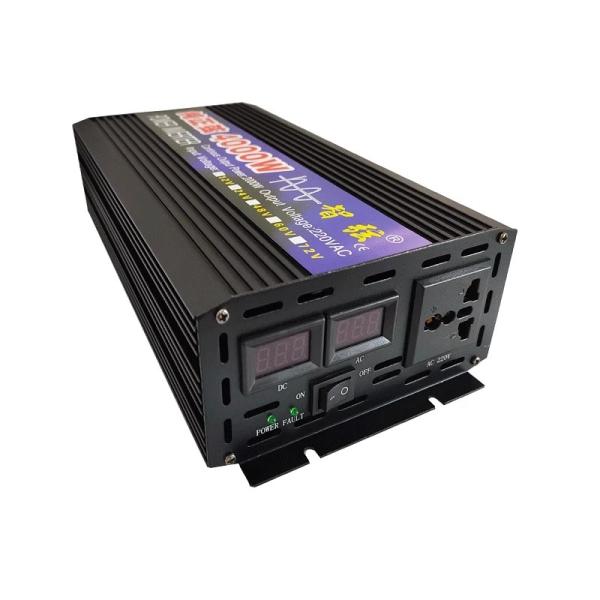 Pure Sine Waveform Solar Inverter DC12V/24V/48V/60V to AC220V 4000W Micro Cars Inverter Converter