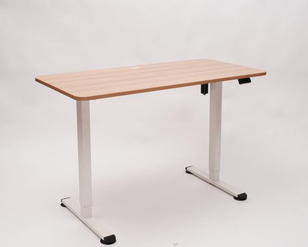 Electric Single Motor Height Adjustable Office Desk Standing Desk with Desktop