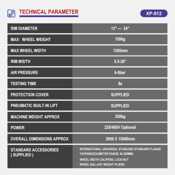 220 / 400V Heavy Duty Wheel Balancer For Truck Tyre Machine