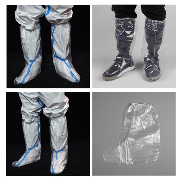 Wholesale Thickened Disposable Knee High Boot Covers PE PP CPE Waterproof Cast Cover Leg