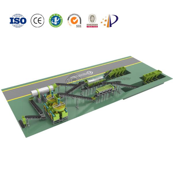 With output 50,000 tons/year of pig manure organic fertilizer equipment granulation production line