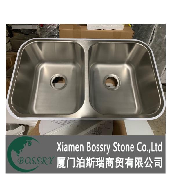 stainless steel double sink