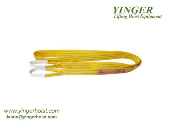 Choker Round Nylon Lifting Slings , Crane Lifting Slings Disperse Dye Treatment