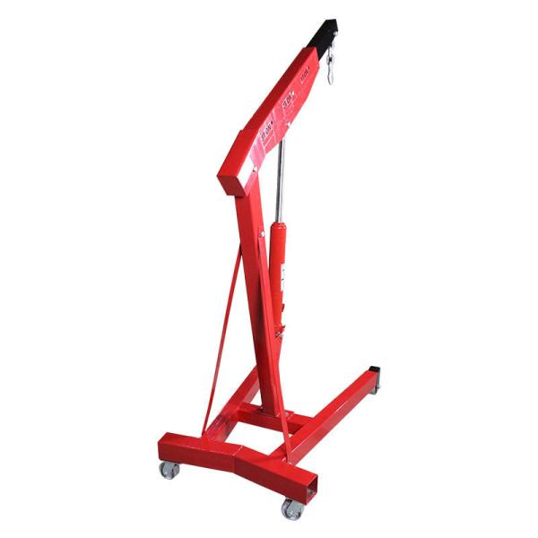 3tonRed Appearance Hydraulic Shop Crane Easy Storage Designed For Limited Space hydraulic shop crane foldable shop crane