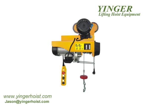 Single Phase 2000kg Electric Wire Rope Hoist , Portable Pa Mini Electric Hoist Pulling 1 ton electric wire rope hoist