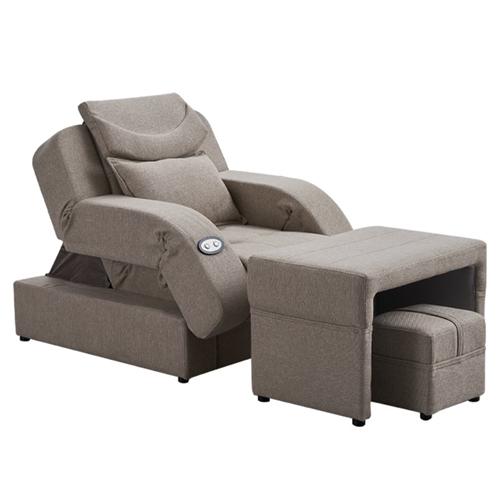Beauty Nail Sofa Multifunctional Electric Foot Chair Modern Simple Single Leisure Fabric Reclining Foot Bath Chair