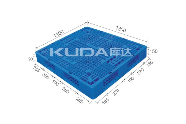 supply warehouse storage solution  1311B The grid field words PLASTIC PALLET china manufactrer