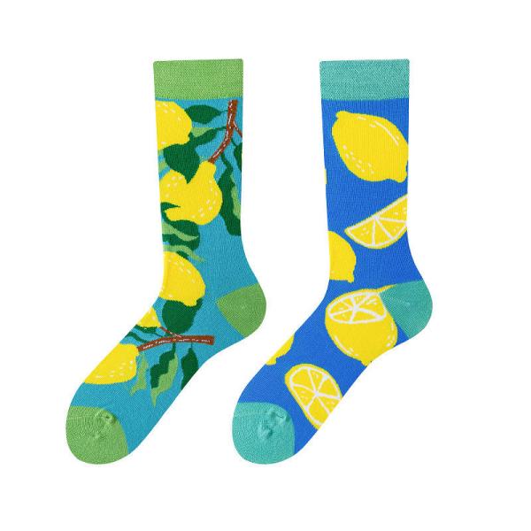 New Couple AB Custom Jacquard Socks Custom Design Combed Cotton Happy Socks Unisex