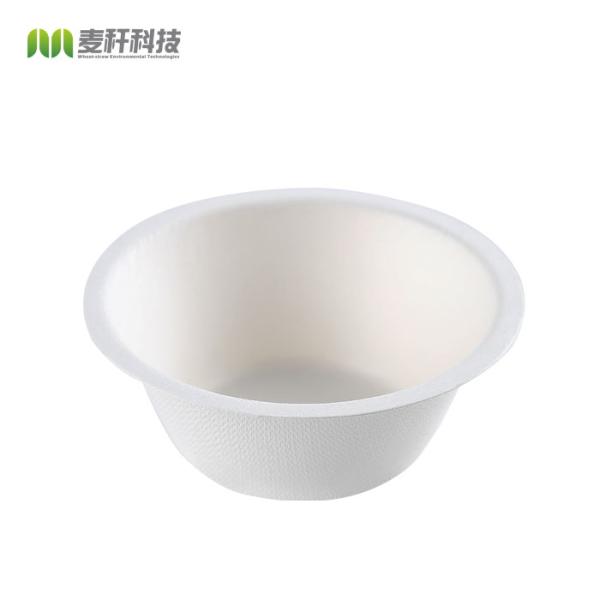 Bowls Dinnerware Type and Disposable,Stocked,Eco-Friendly Feature Biodegradable Sugarcane Bagasse Soup Bowl(9oz/250ml)