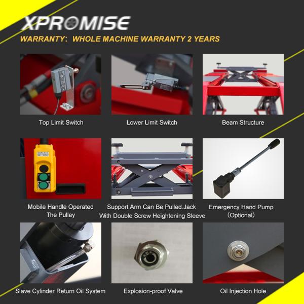 Wheel Alignment Scissor Lift Auto Hydraulic Car Lift Repair 4000kg