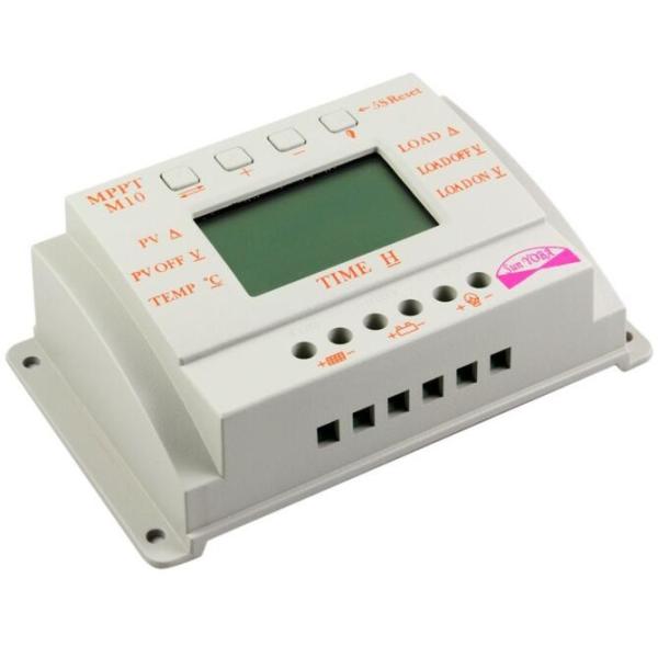 LCD 10A 12V/24V MPPT Solar Panel Battery Regulator Charge Controller Three-time interval