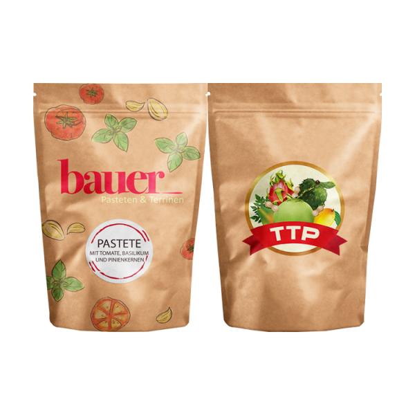 Aluminum Foil Stand Up Zipper Pouch Plastic Food Snack Packaging Bag