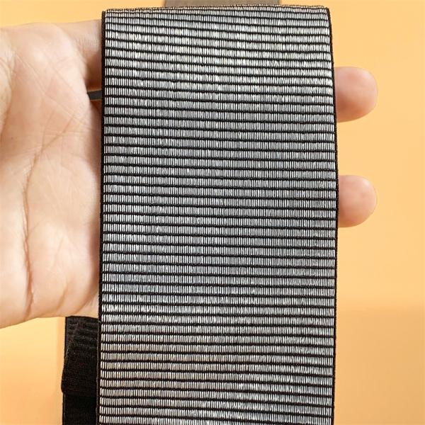 Anti-slip stretch webbing widen silicone elastic gripper power band tape for cycling jersey shorts