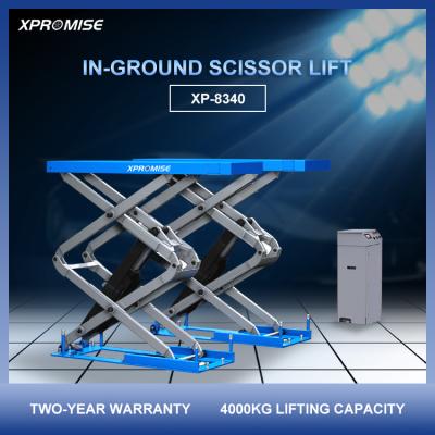 Flush Mounted Portable Scissor Lift Platform For Tire Changer Shop