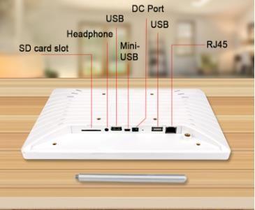 Small Size Touch Screen Advertising Displays Android OS 60000Hrs Life Cycle
