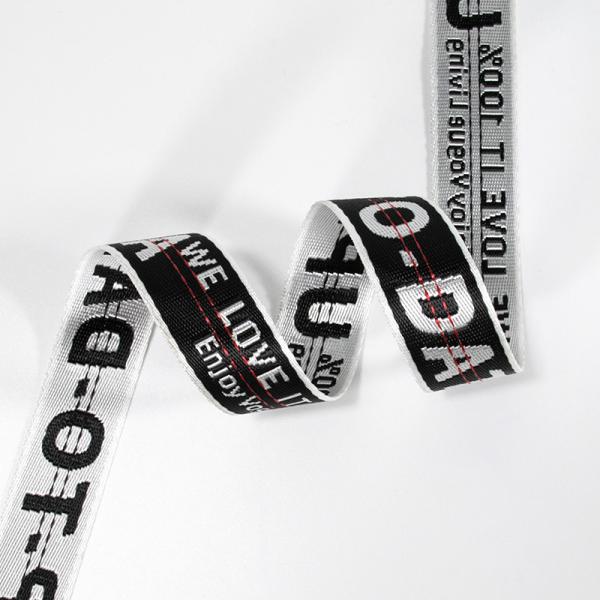 Custom jacquard band woven nylon webbing strap for Key Phones ID Name Tag Badge Holder Lanyard
