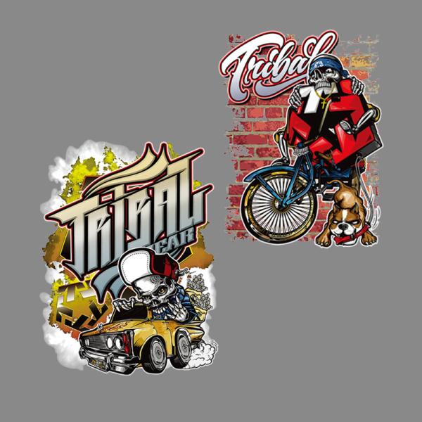 Heat press label transfer printed printed heat transfer sticker custom heat transfer print