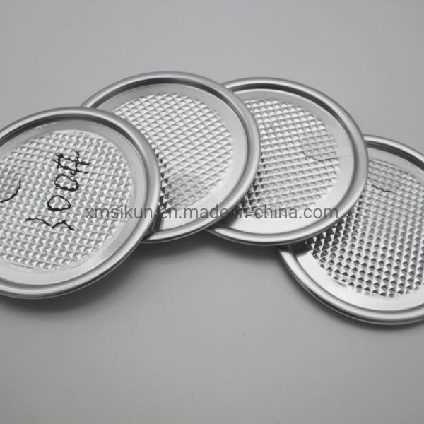 Round 300# Aluminum Peel Off Lid Diameter 46-77mm