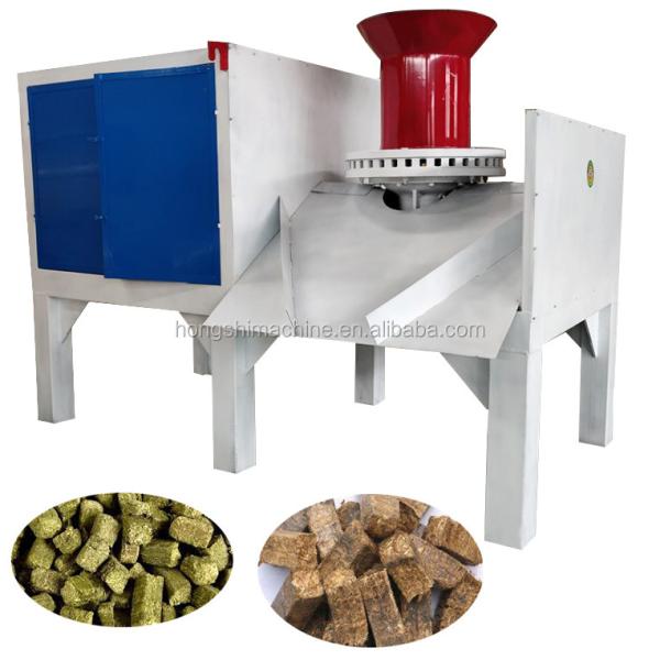 Fuel Cube Briquette Press / Solid Waste Cloth Biomass Pellet Machine For Recycle Plastic RDF Refuse Derived