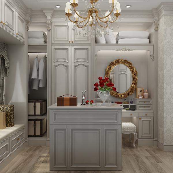 Factory Sells White Wooden  Wardrobe with Doors Bedroom Furniture Design Closet Wardrobe Set