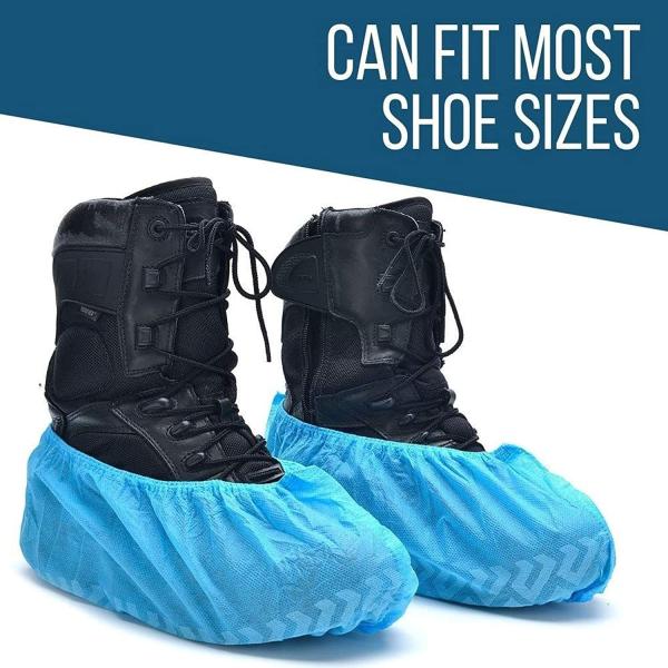 PP PE Plastic Overshoe Covers Non Woven Disposable Waterproof Shoe Protectors