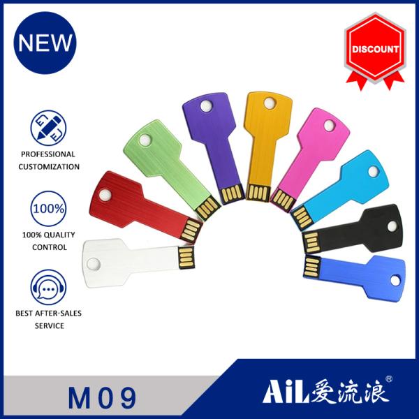 Promotional Gift New Novelty Customize Logo Mini Key USB Flash Drive