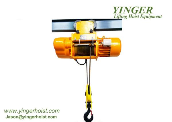 1 - 10 Ton Lifting Electric Wire Rope Hoist Limit Switch Makes Safety Operation