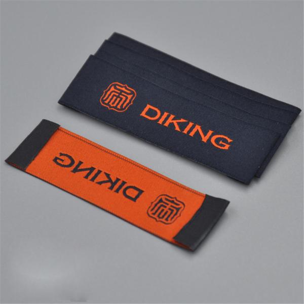 High Density Clothing Woven Fabric Tags With Custom Design