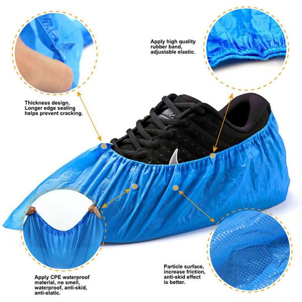 S&J Medical staff isolation Shoe Cover Laminated Nonslip pp Disposable Nonwoven Waterproof Medical shoe cover