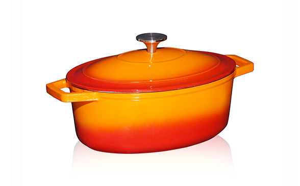 4.7 Quart Oval Enameled Cast Iron Casserole