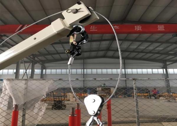 YINGER HOIST 500kg 800kg Electric Pickup Truck Crane 360° Manual Rotation With Brake pickup truck mounted crane