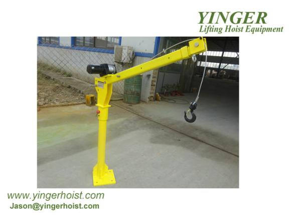 YINGER HOIST 3000lbs Electric Winch Pickup Truck Crane With 360º Swivel Operating Handle small crane for pickup truck