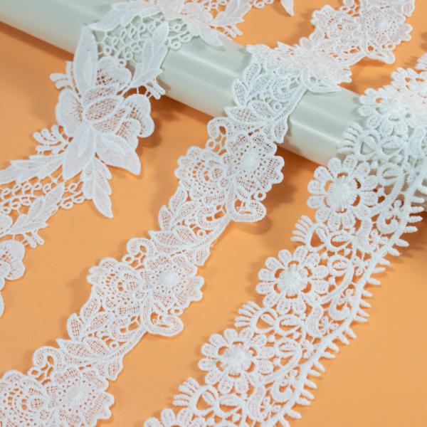 Cotton edge trim white sewing assorted eyelet lace fabric manufacturer crochet lace webbing trimmed lace